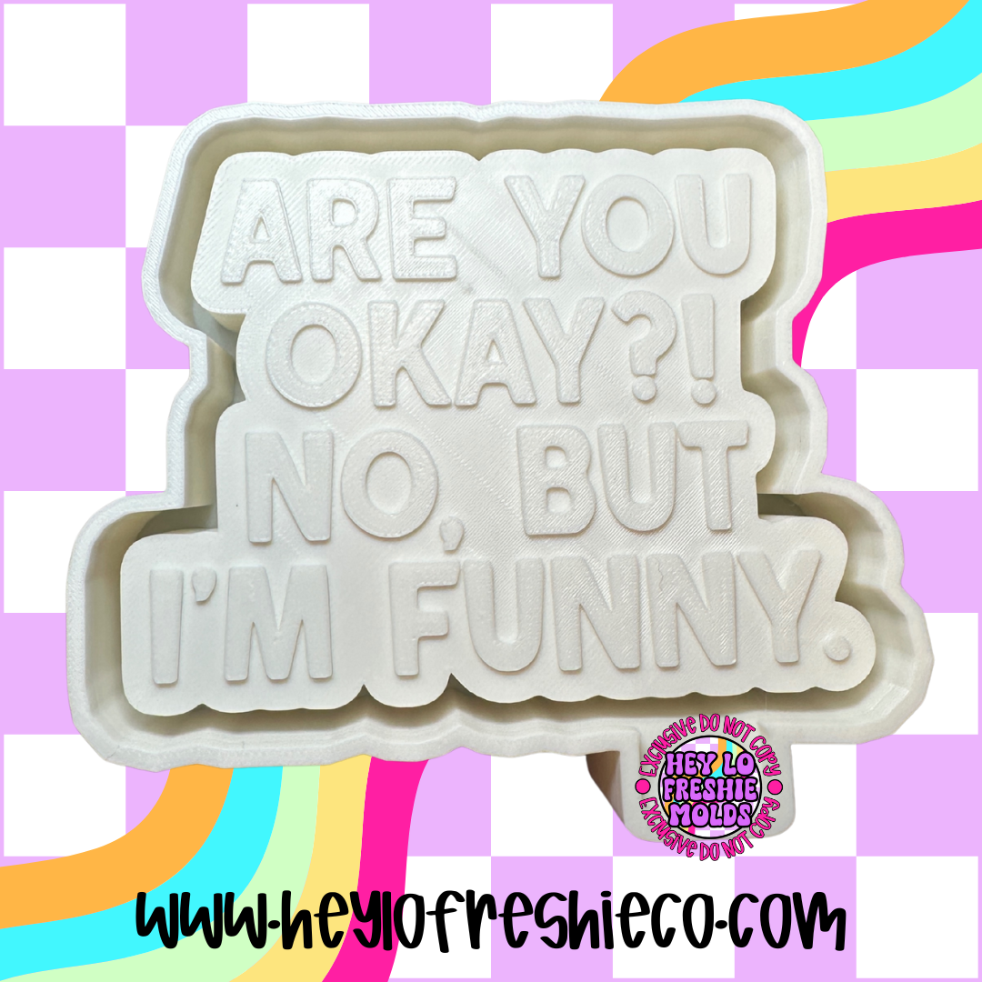 Are You Okay? No, But I'm Funny Silicone Mold