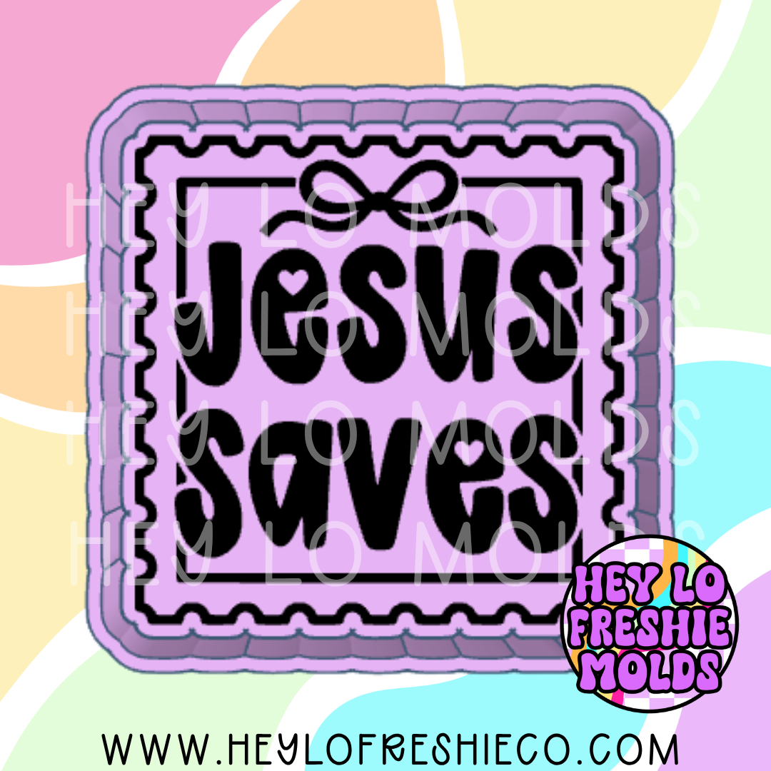 Jesus Saves Stamp Silicone Mold