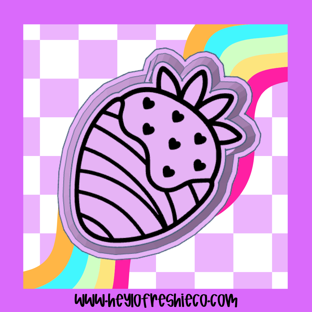 Dipped Strawberry Silicone Mold