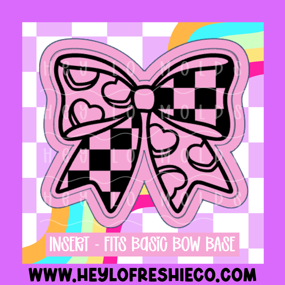 Basic Bow Insert - Candy Hearts