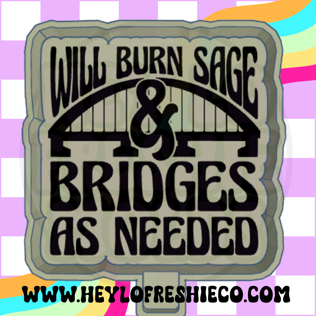 Will Burn Sage And Bridges Silicone Mold