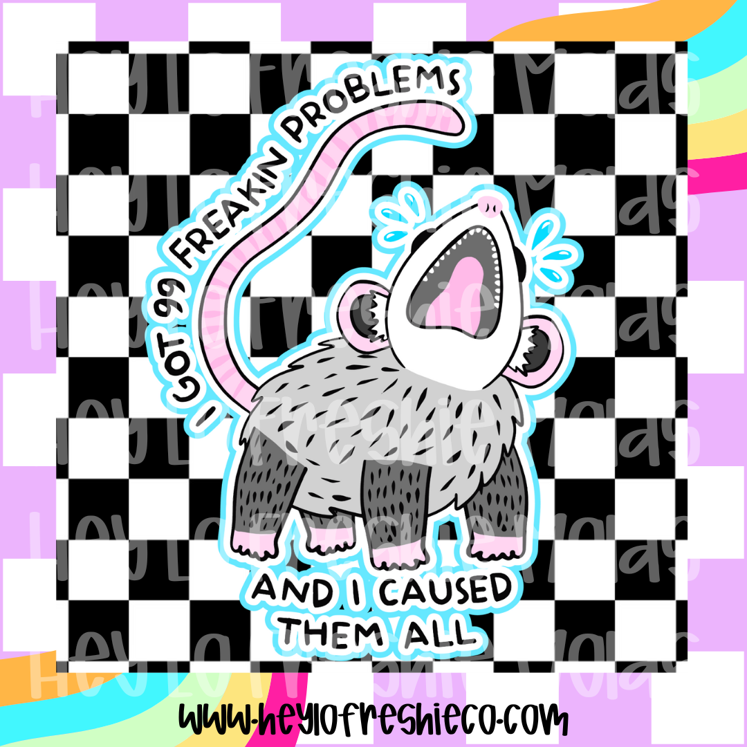 Square Cardstock | I've Got 99 Problems