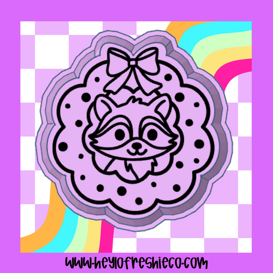 Raccoon Wreath Silicone Mold