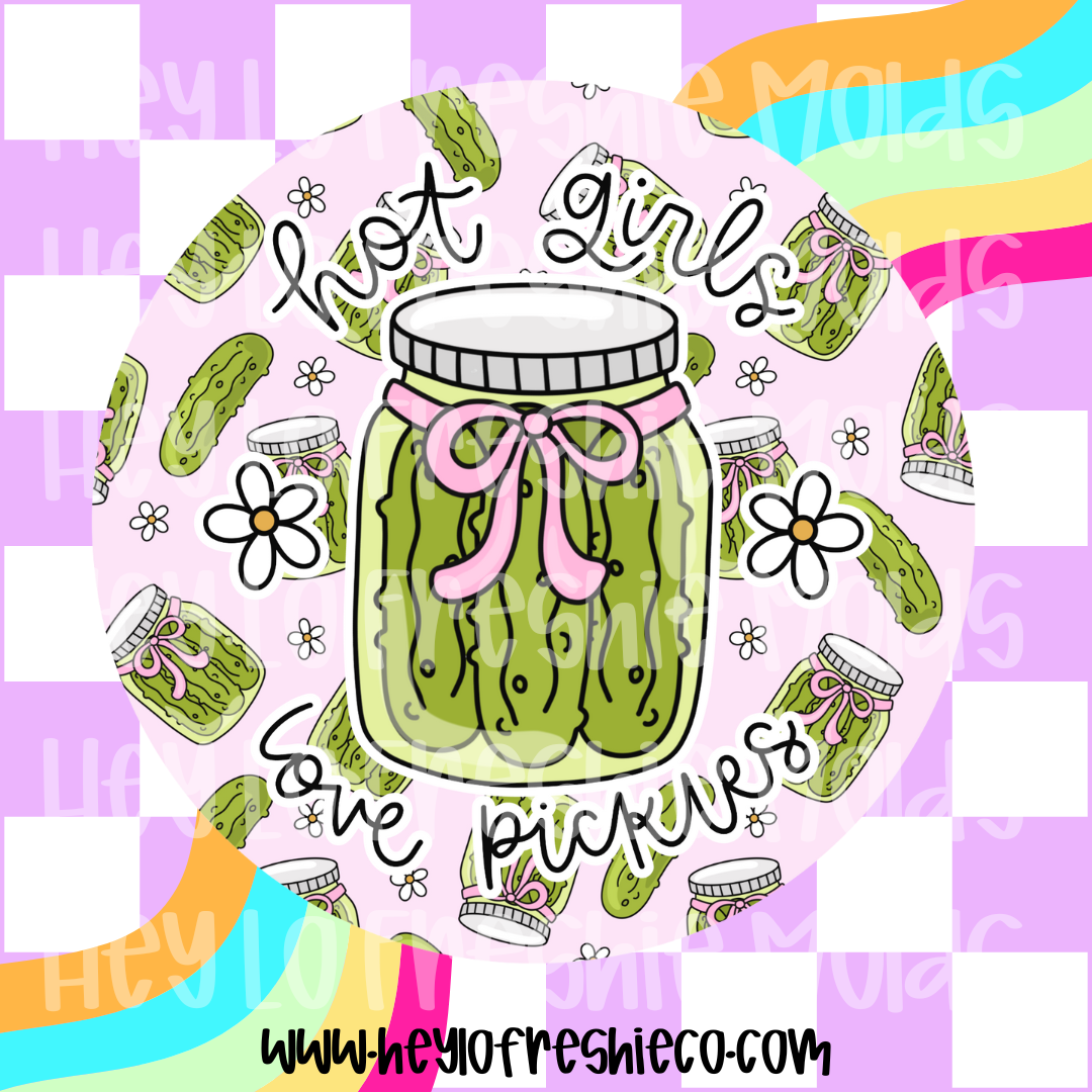 Pick Your Own Cardstock | Round | Hot Girls Love Pickles