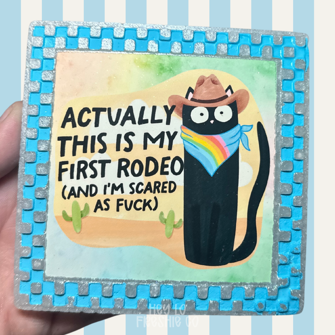 This Actually Is My First Rodeo Car Freshie | Scent: Fruit Loops