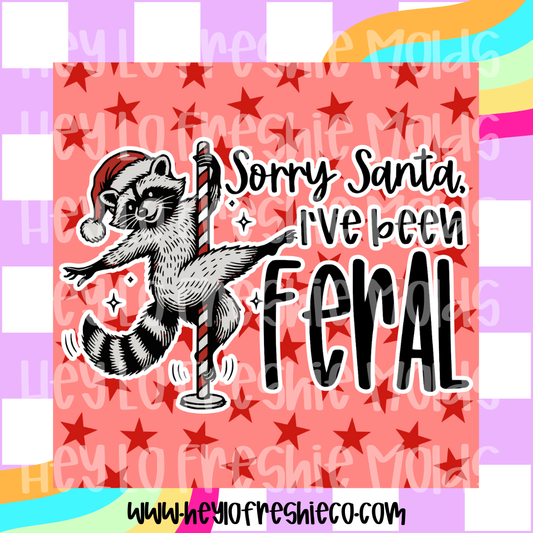 Pick Your Own Cardstock | Square | Sorry Santa I've Been Feral