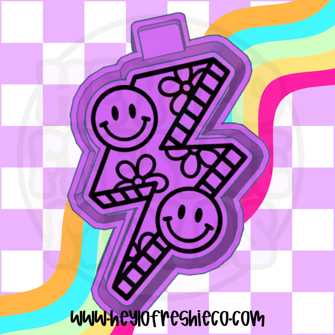 Smiley Lightning Silicone Mold