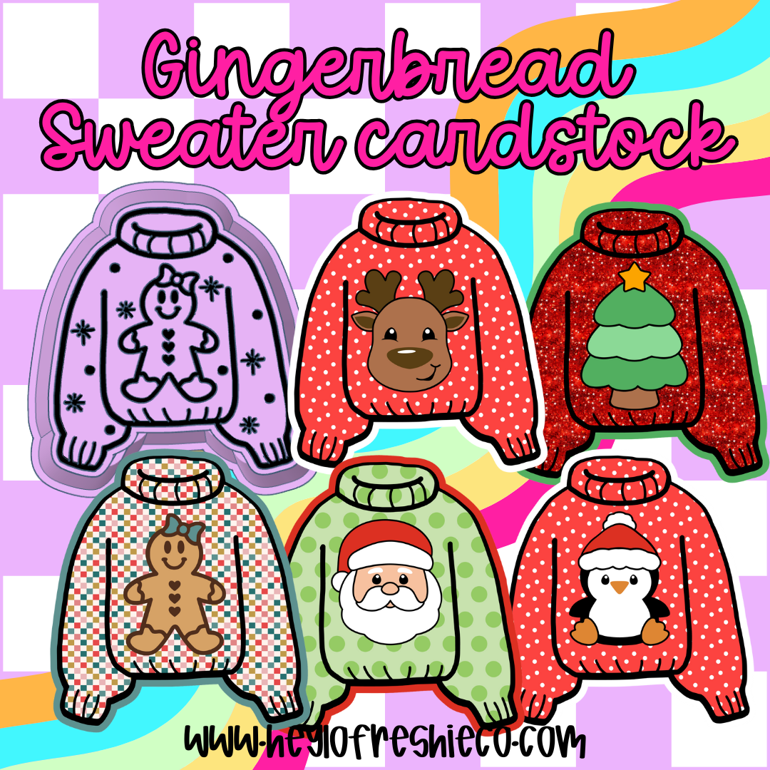 Gingerbread Sweater Silicone Mold