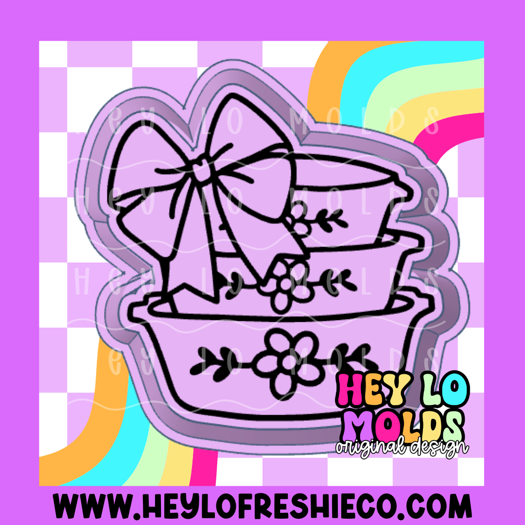 Vintage Bowls With Bow Silicone Mold