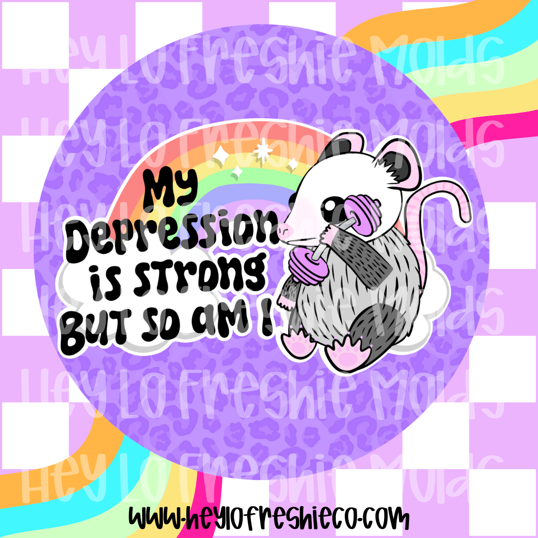 Round Cardstock | My Depression Is Strong