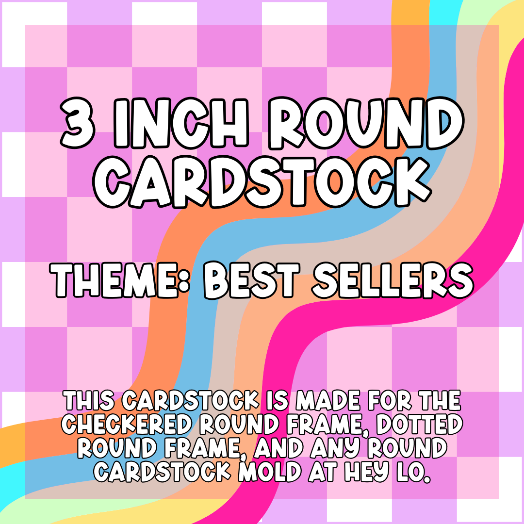 3 Inch Round Cardstock Grab Bag | Theme: Best Seller