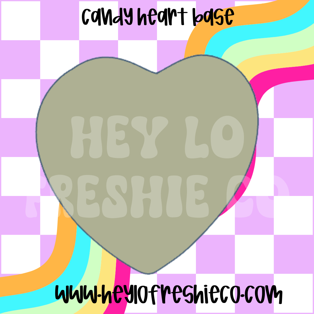 Candy Heart Base Silicone Mold