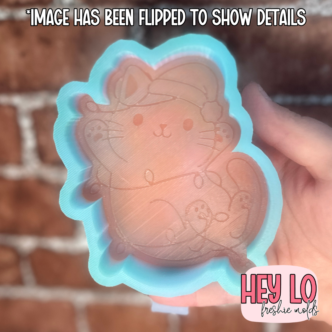Christmas Light Cat Silicone Mold