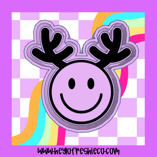 Reindeer Smiley Silicone Mold