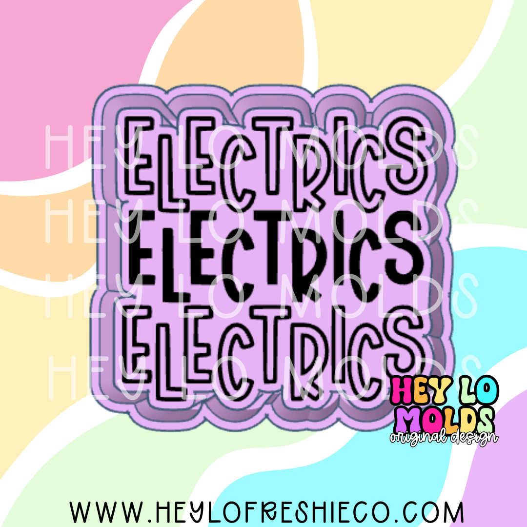 Electrics Stacked Team Name Silicone Mold