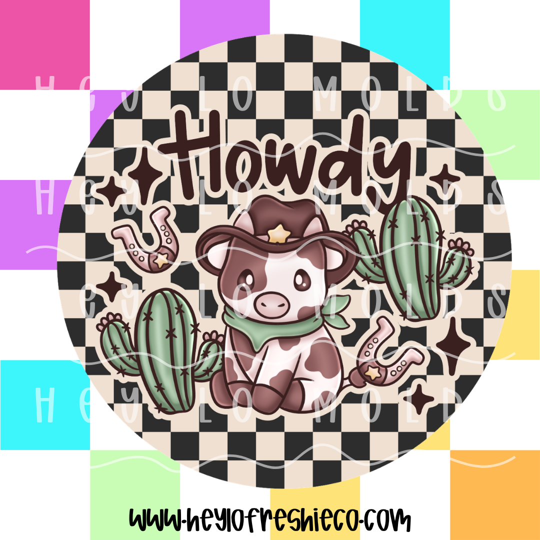 Round Cardstock 219 | Howdy Cow