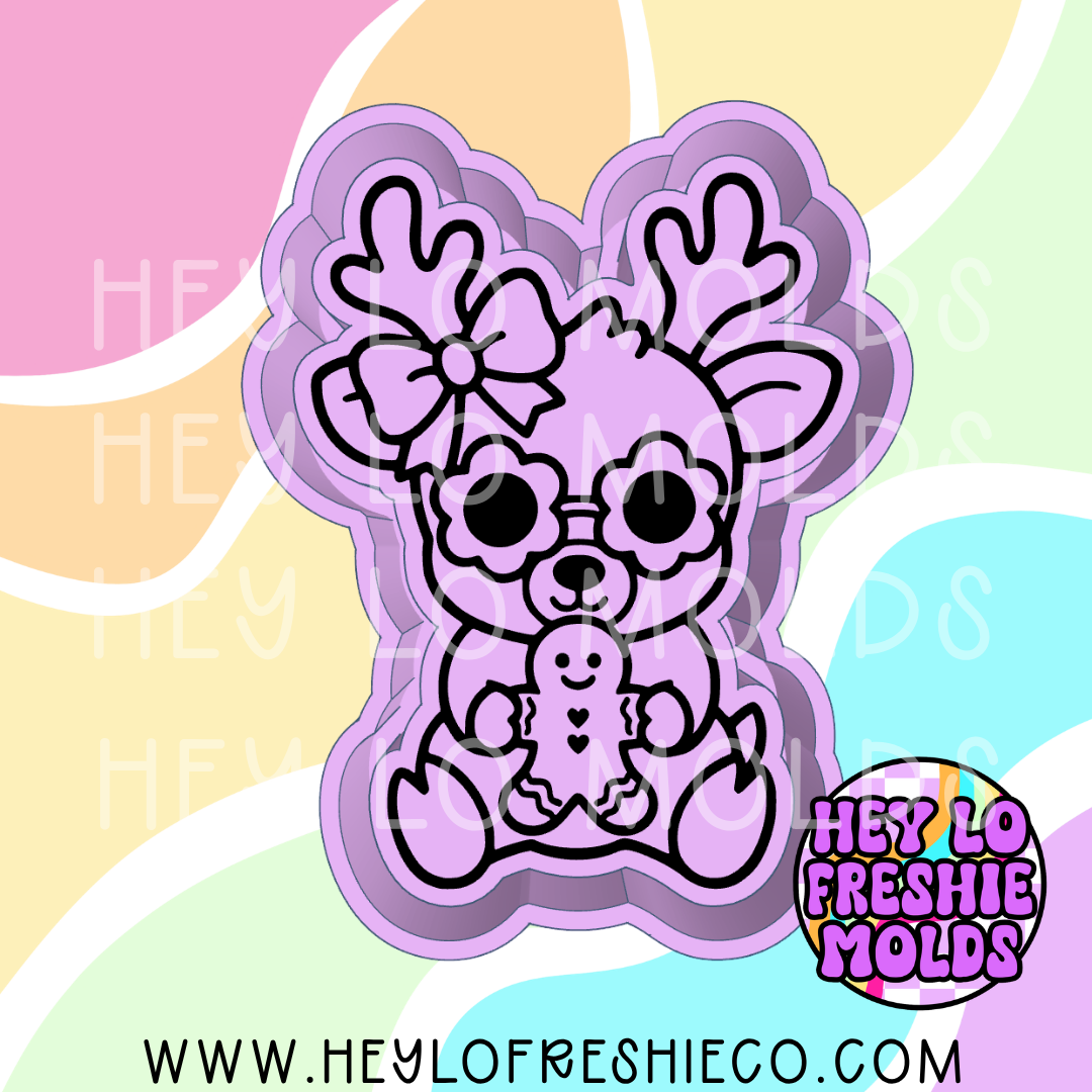 Gingerbread Reindeer Silicone Mold