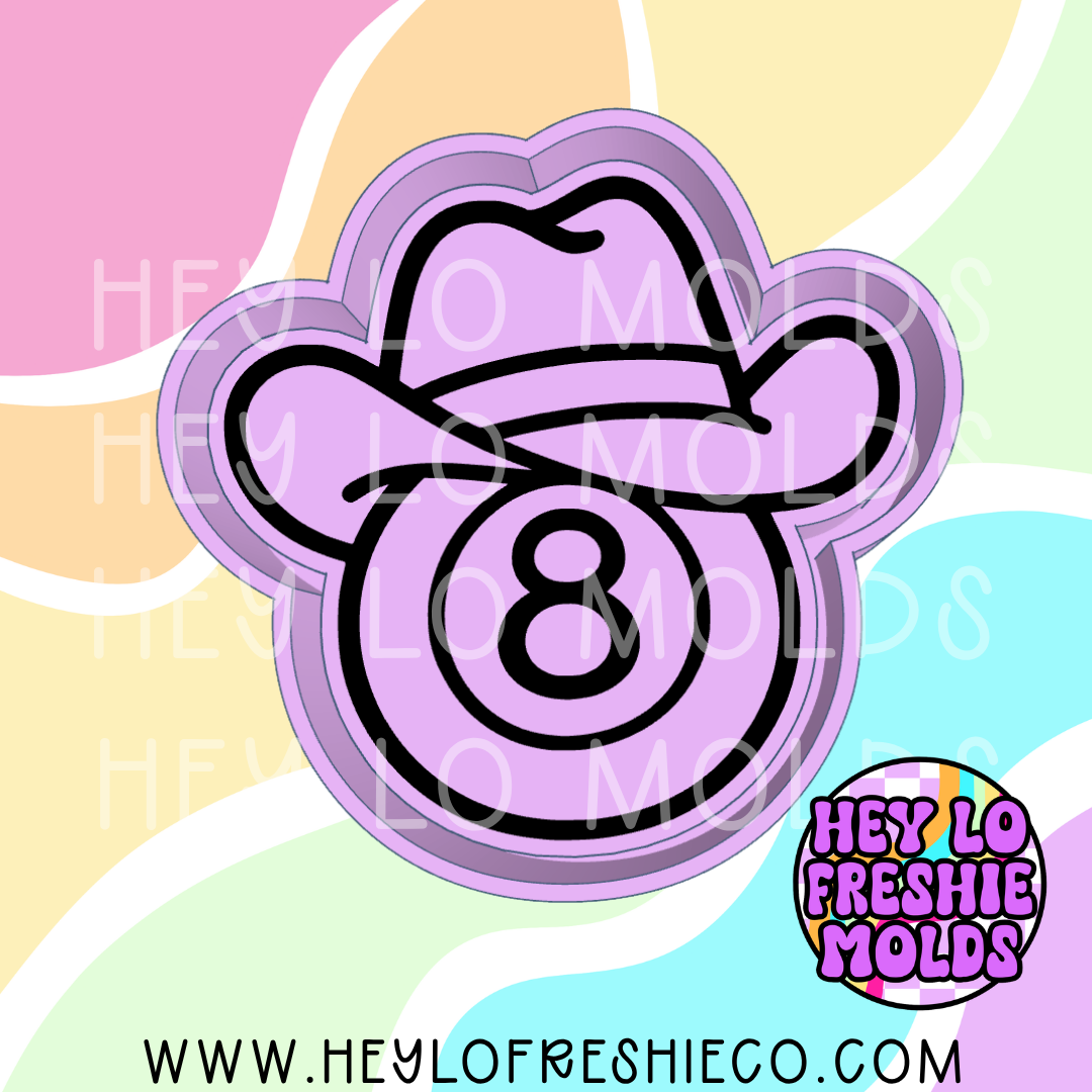 Cowboy 8 Ball Silicone Mold