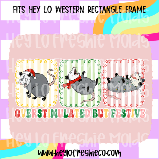 Pick Your Own Cardstock | Western Rectangle Overstimulated Opossum