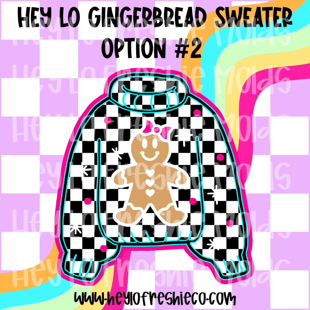 Pick Your Own Cardstock | Hey Lo Gingerbread Sweater Option #2