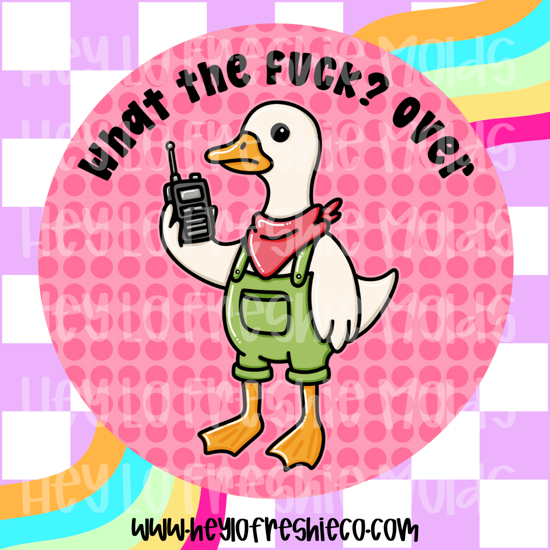 Round Cardstock | What The Fuck? Over