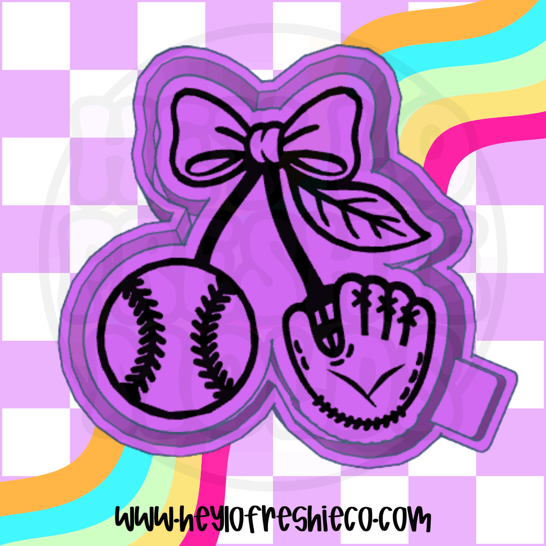 Baseball and Glove Cherries Silicone Mold