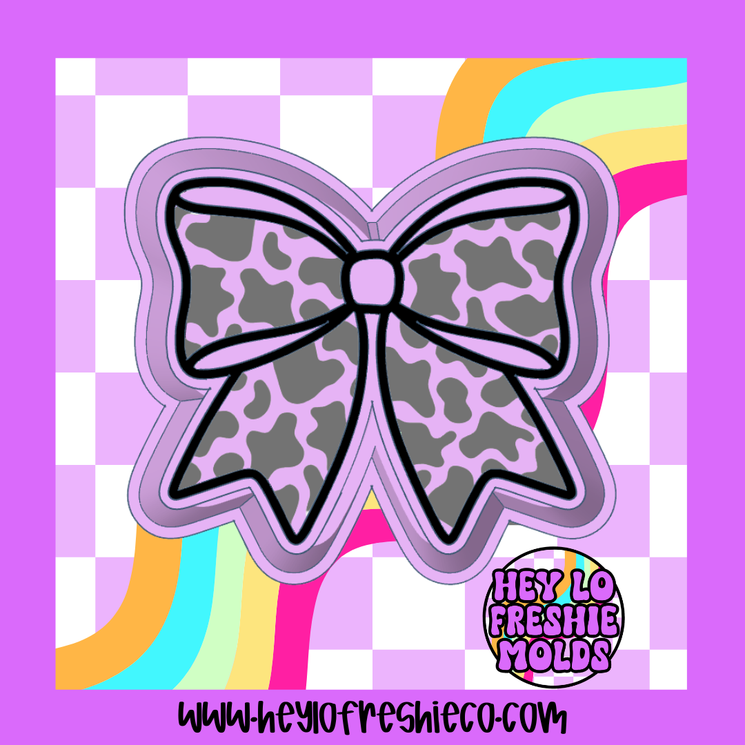 Camo/Cow Print Bow Silicone Mold