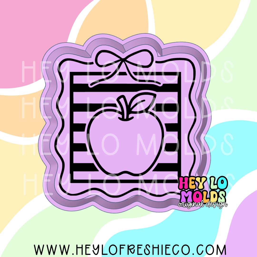 Apple in Wavy Frame Silicone Mold