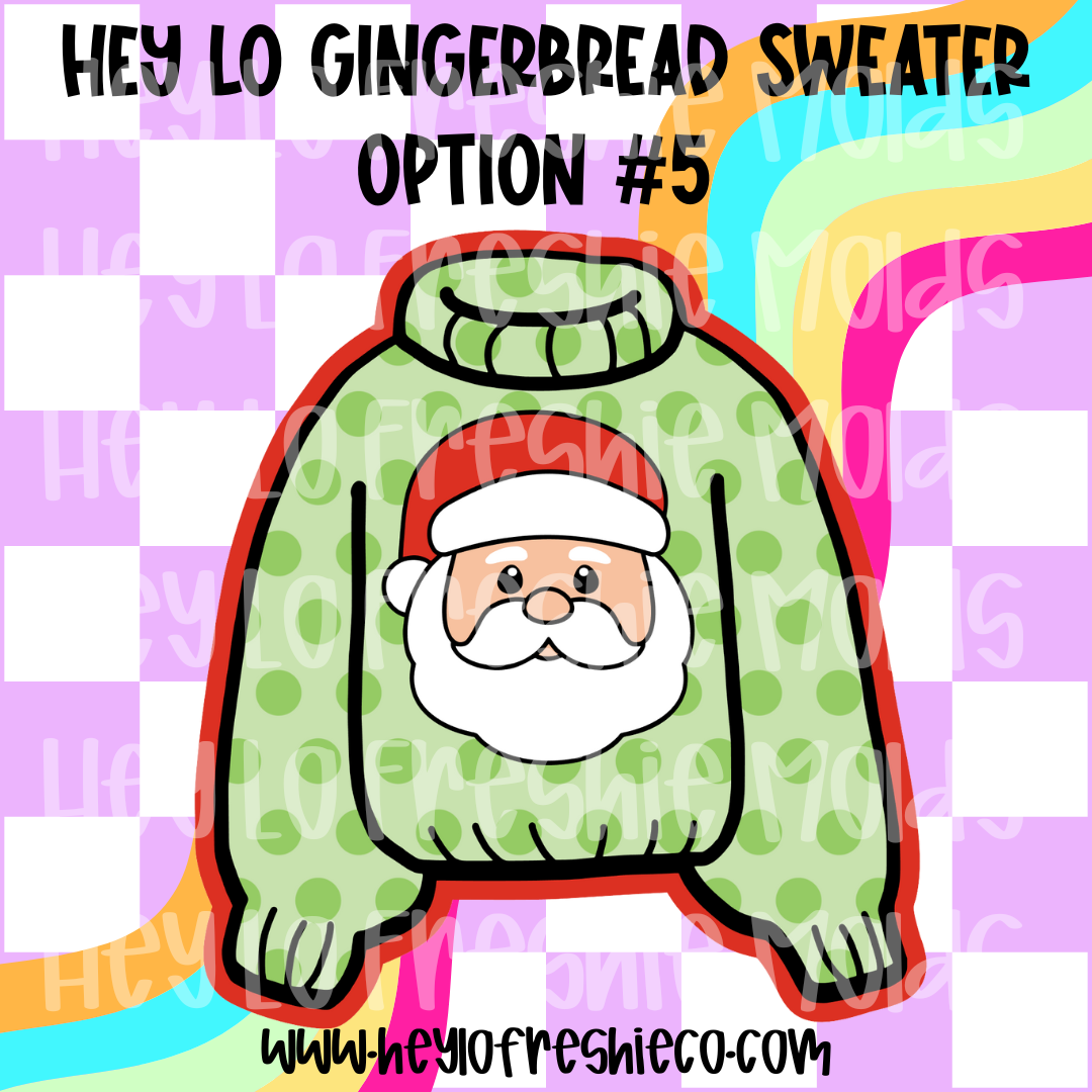 Pick Your Own Cardstock | Hey Lo Gingerbread Sweater Option #5