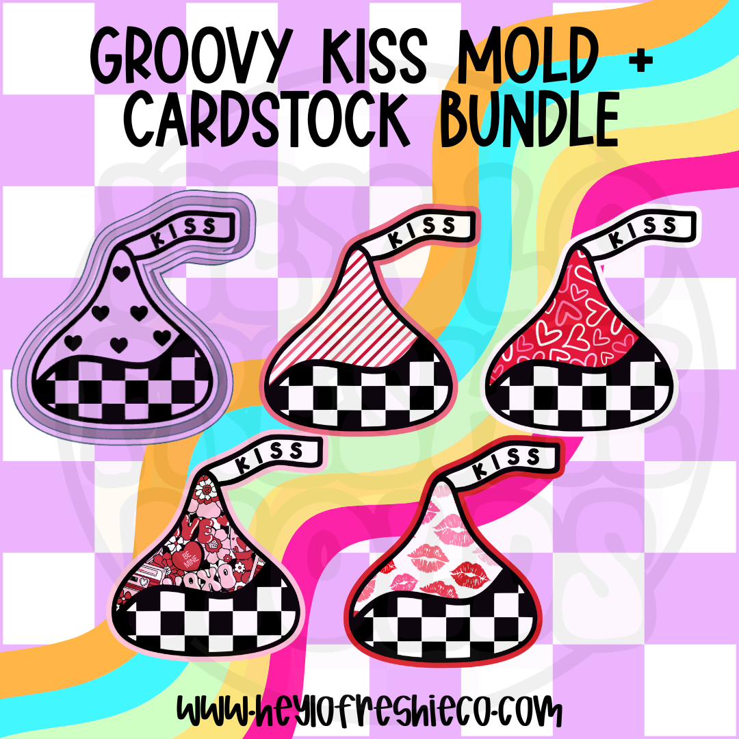 Mold & Cardstock Bundle: Groovy Kiss