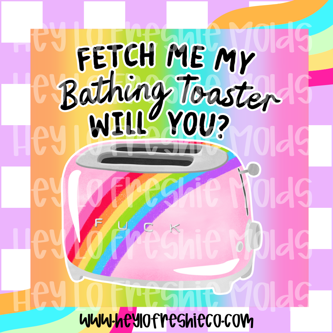 Square Cardstock | Fetch Me My Bathing Toaster