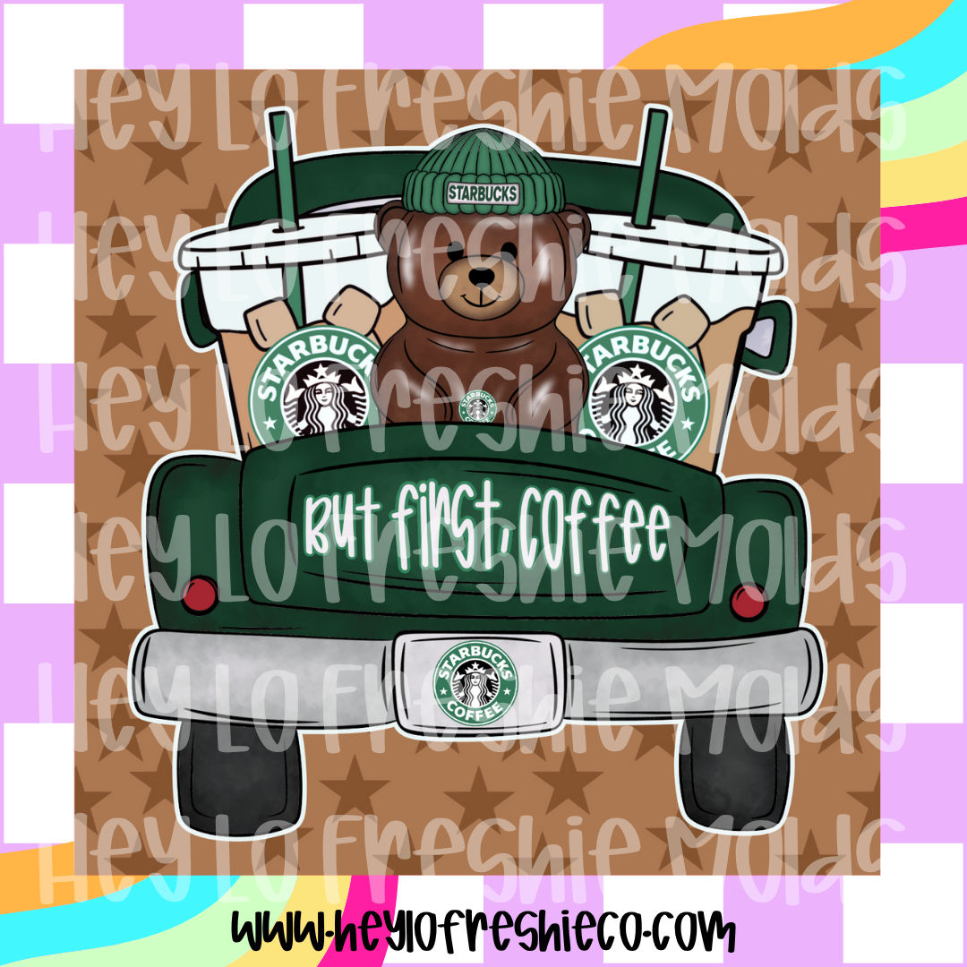 Square Cardstock | But First, Coffee