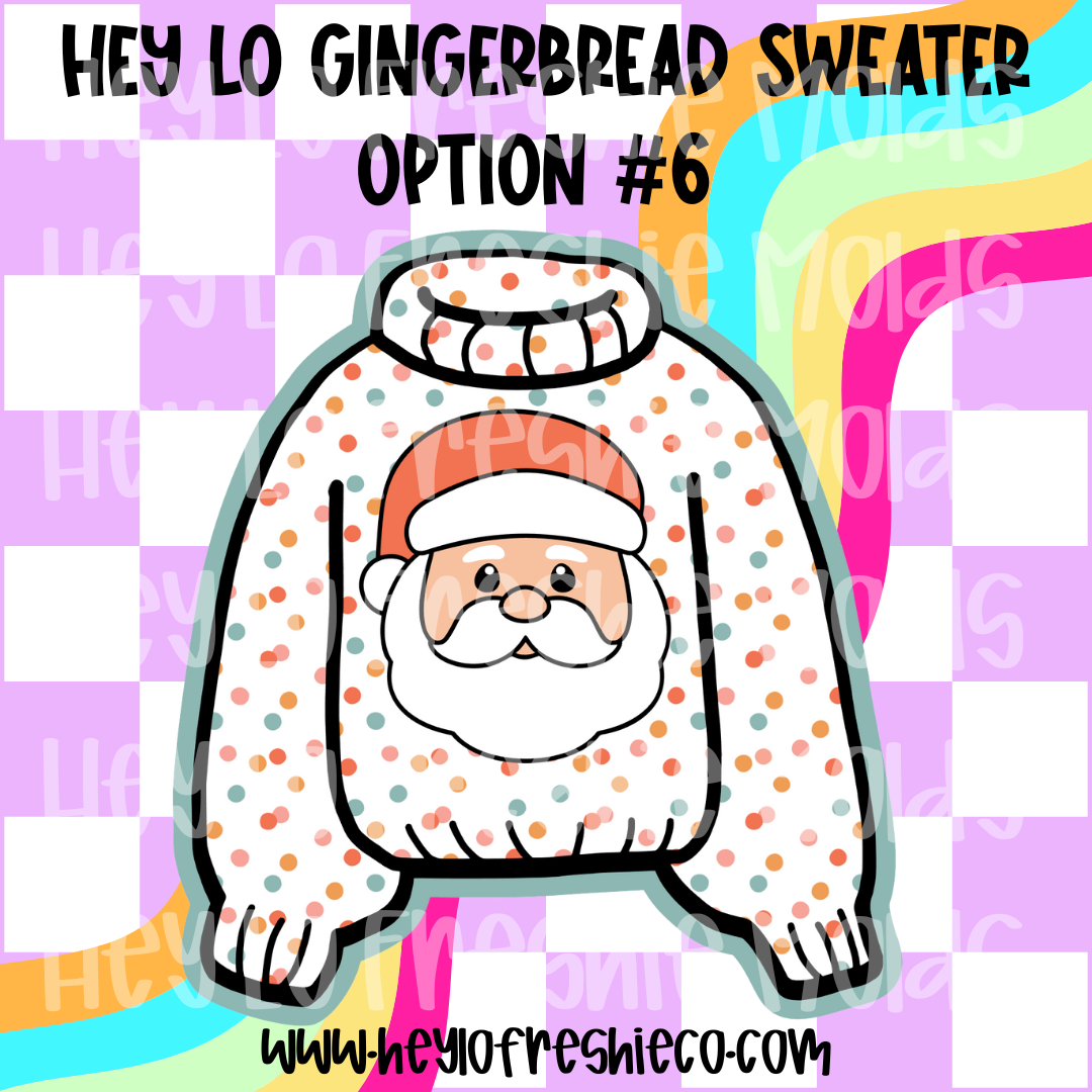 Pick Your Own Cardstock | Hey Lo Gingerbread Sweater Option #6