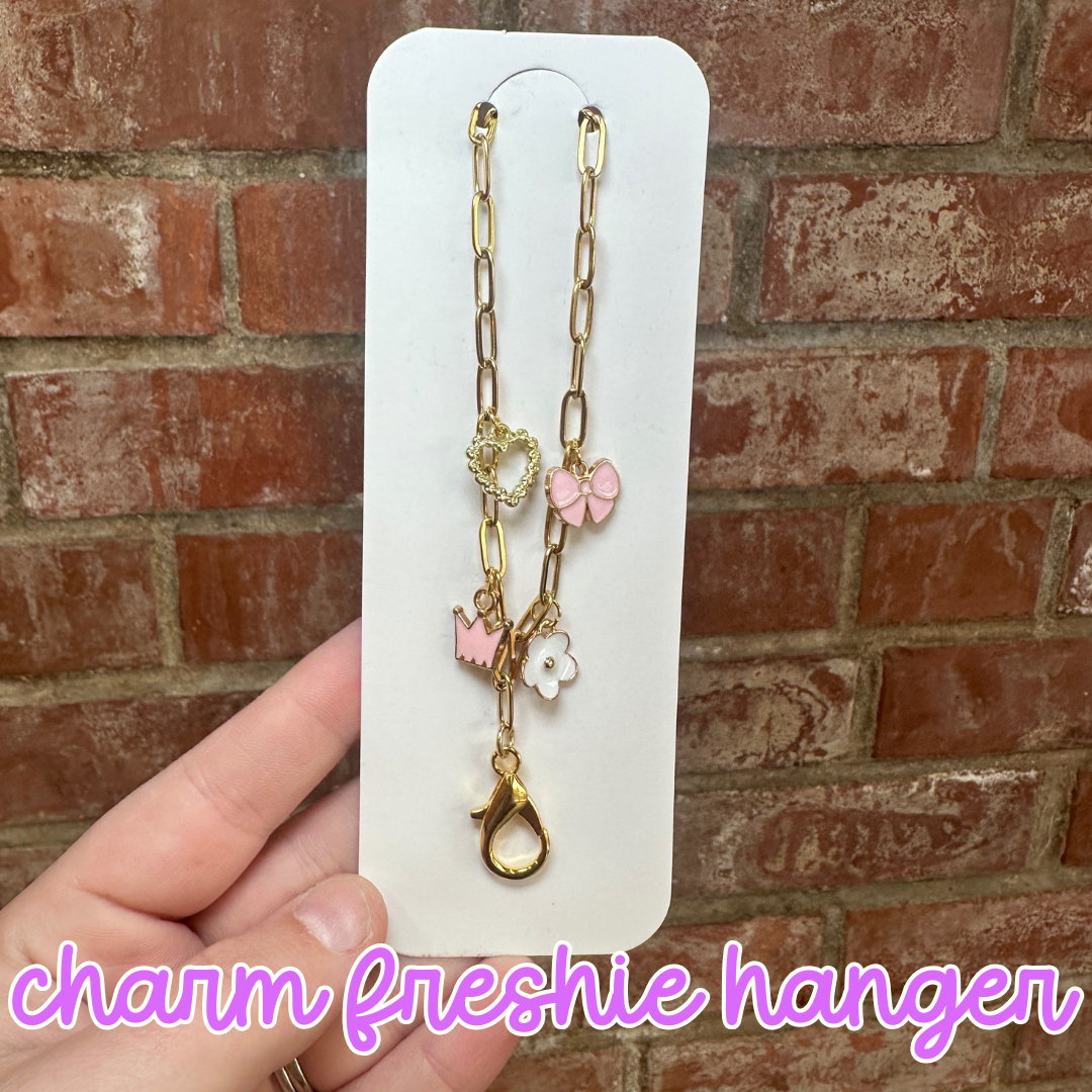 Pink Girlie Charm Freshie Hanger