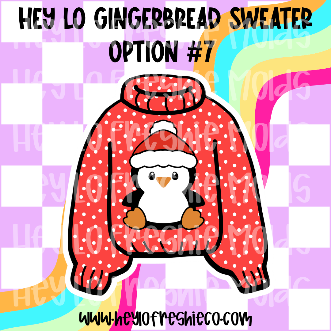 Pick Your Own Cardstock | Hey Lo Gingerbread Sweater Option #7