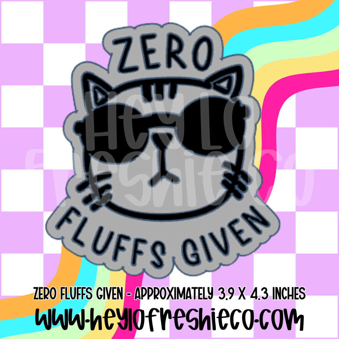 Zero Fluffs Given Silicone Mold