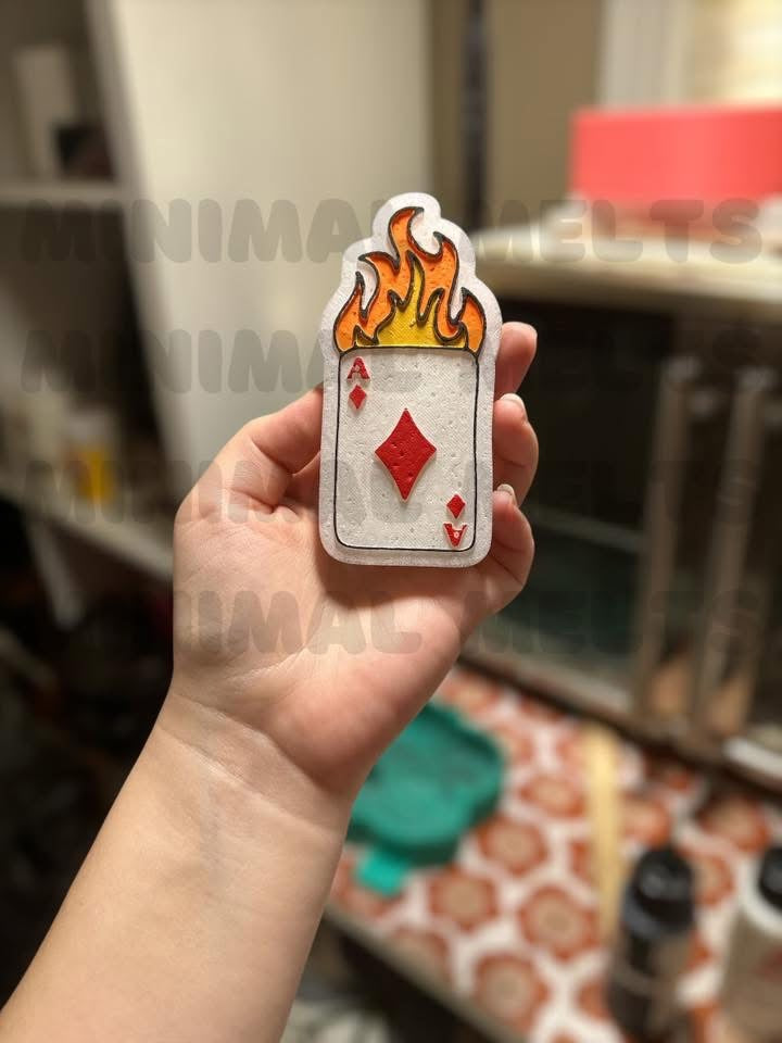 Ace of Flames Silicone Mold