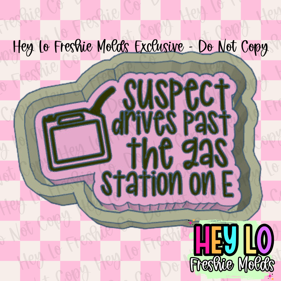 Suspect Drives Past The Gas Station On E Silicone Mold