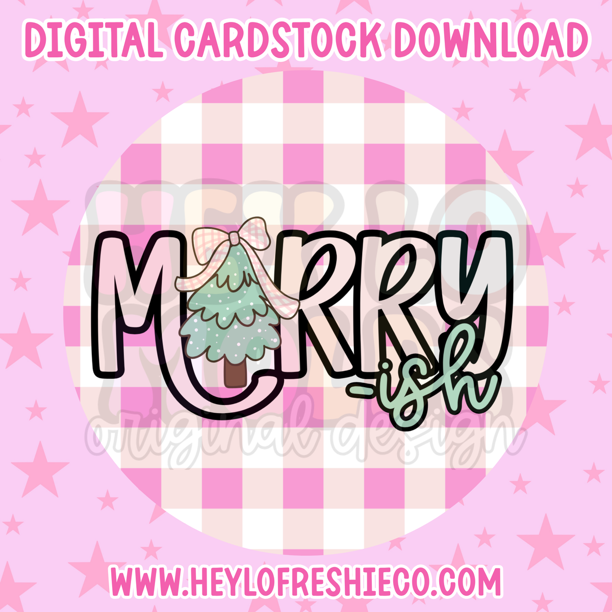 Digital Cardstock: Merry ish