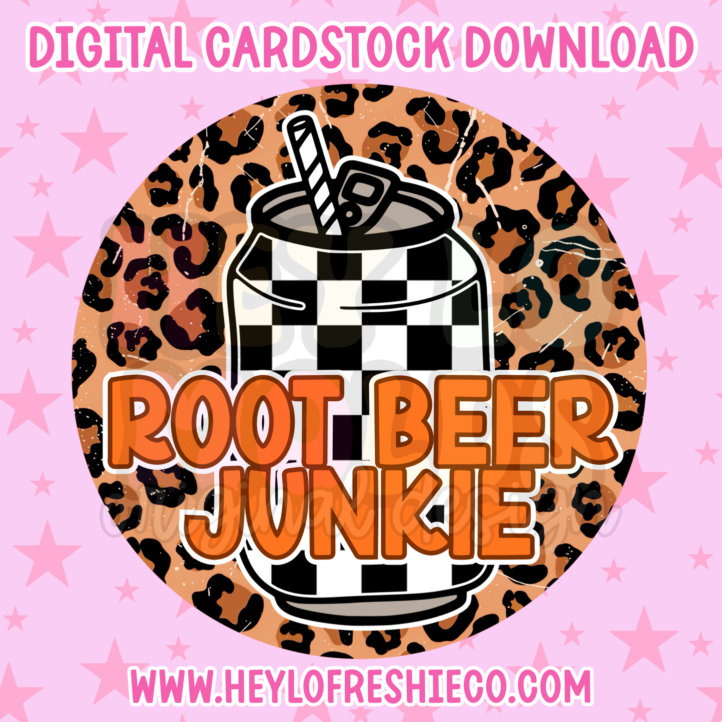 Digital Cardstock: Root Beer Junkie