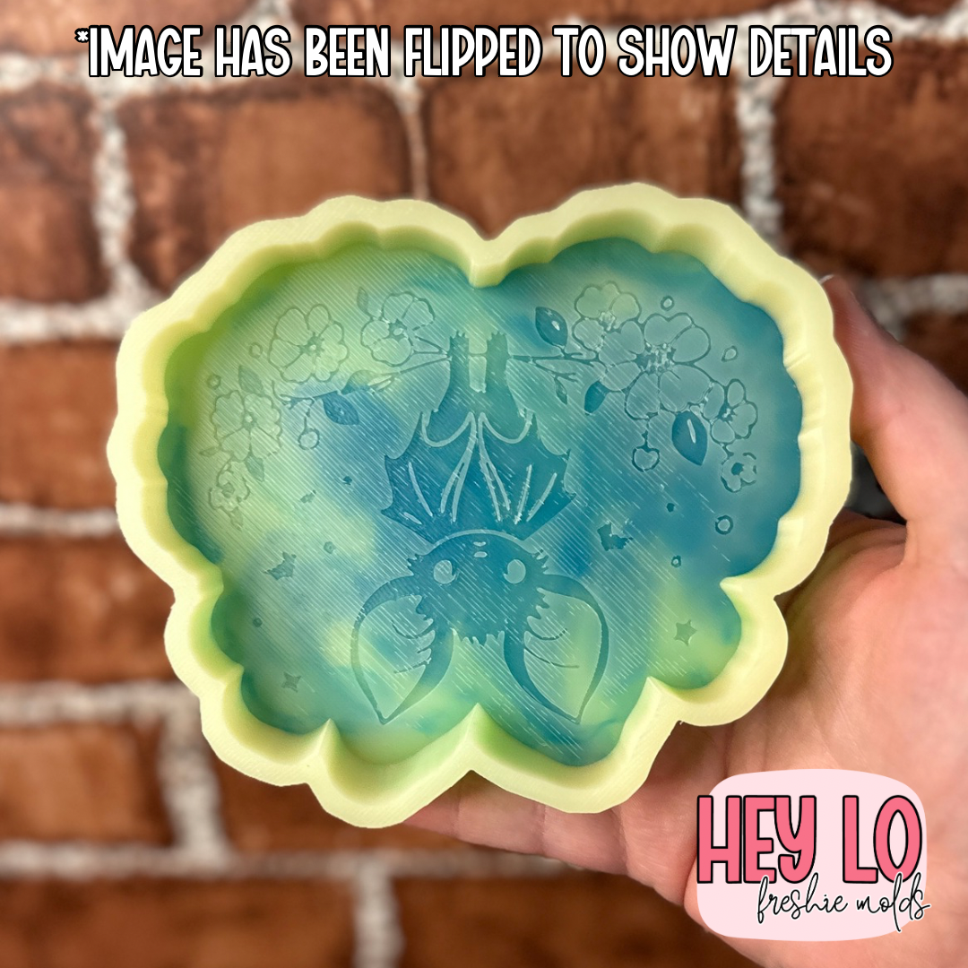 Floral Bat Silicone Mold