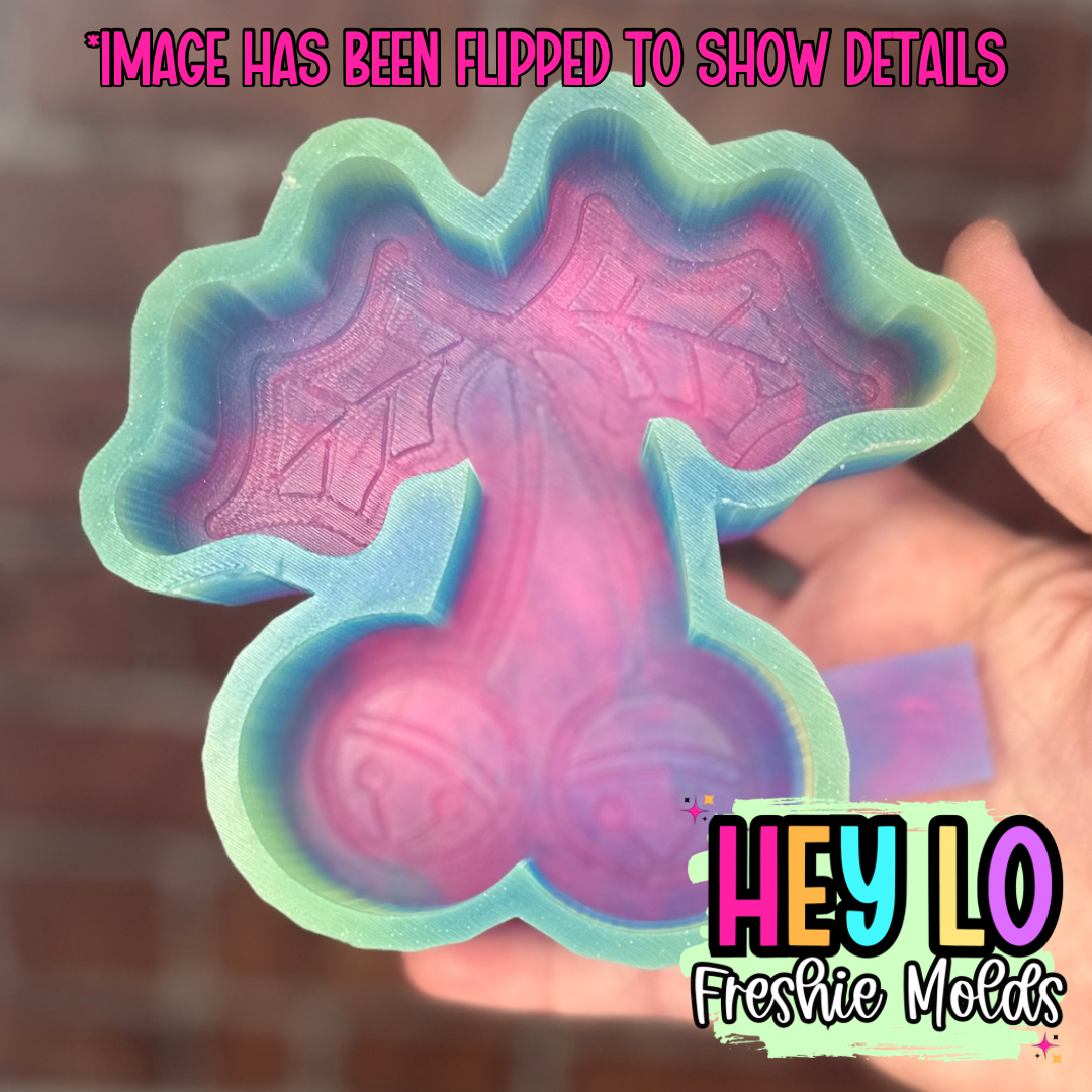 Christmas Bell Cherries Silicone Molde