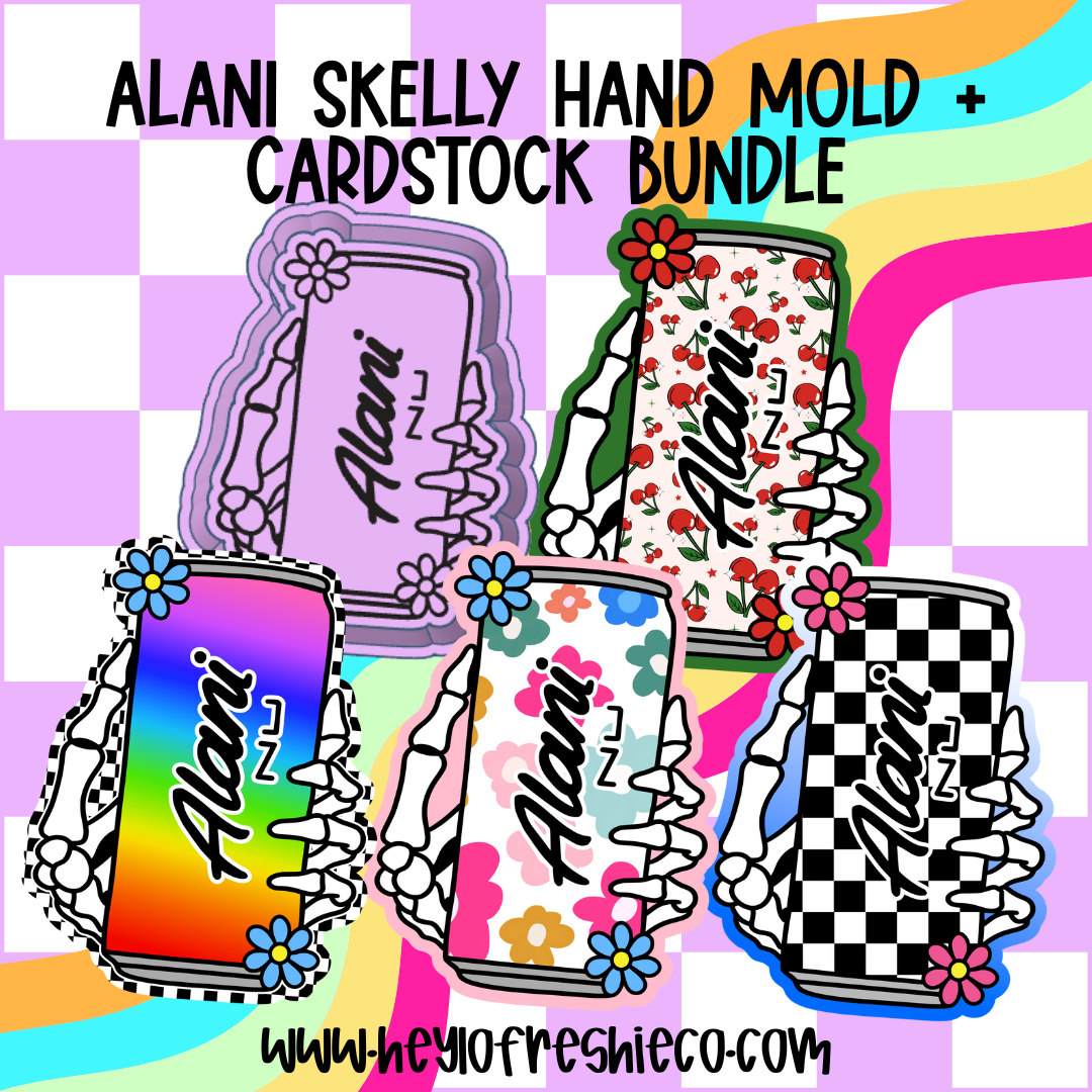 Mold & Cardstock Bundle: Alani Skelly Hand