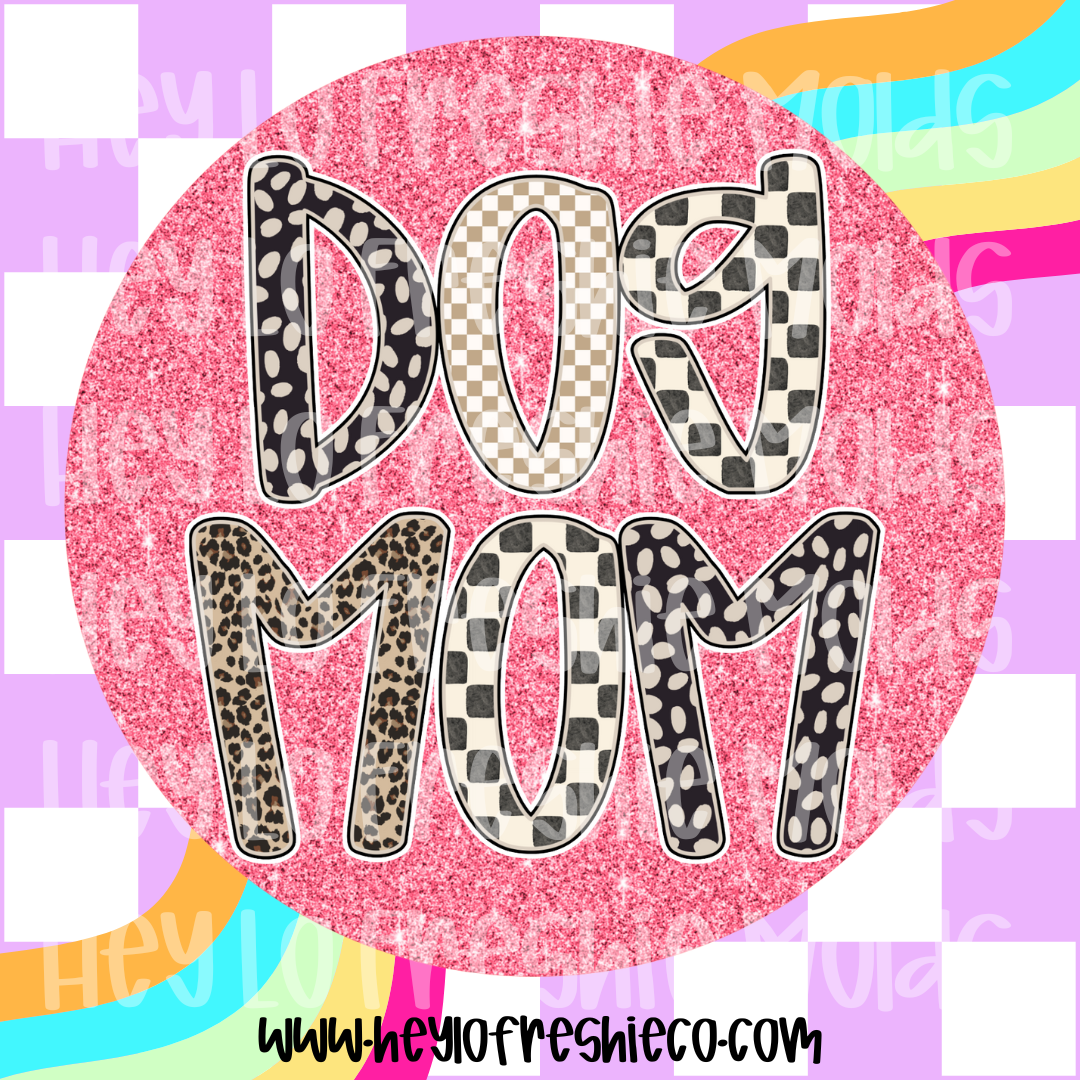 Round Cardstock | Dog Mom