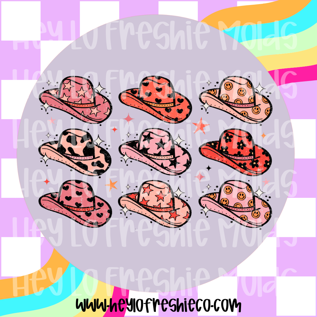 Round Cardstock | Cowgirl Hats