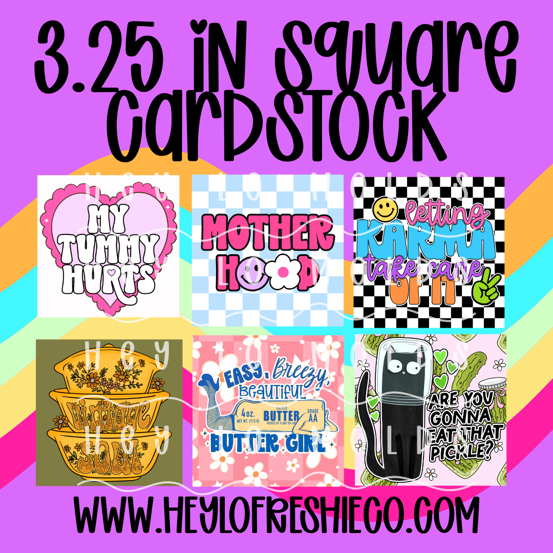 Cardstock Grab Bag | 3.25 Inch Square Cardstock