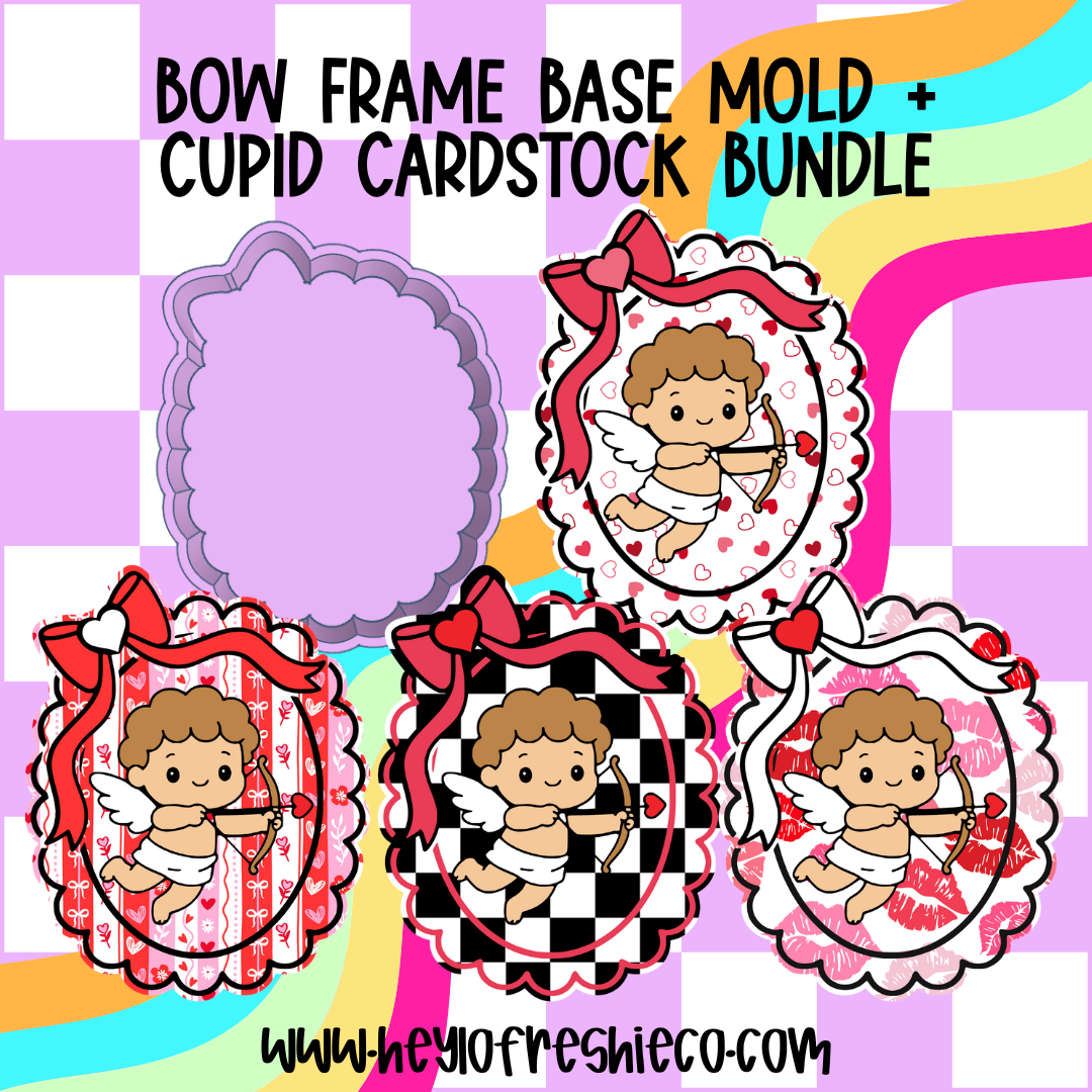 Mold & Cardstock Bundle: Cupid Frame