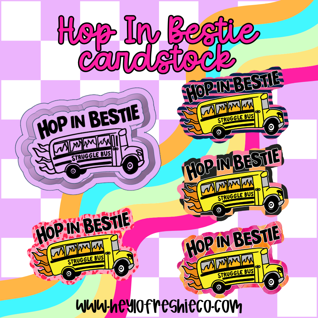 Hop In Bestie Mold Cardstock Grab Bag | 10 Count