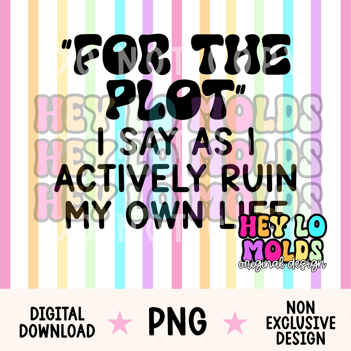 For The Plot - Freshie Mold PNG