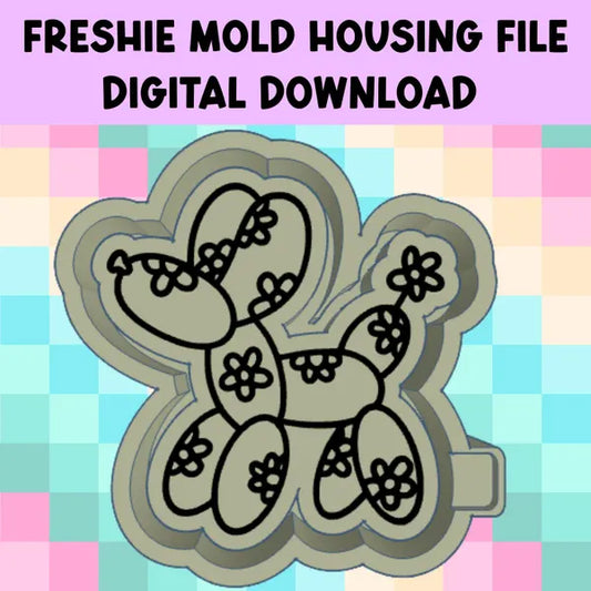 FLOWER BALLOON DOG STL DIGITAL DOWNLOAD